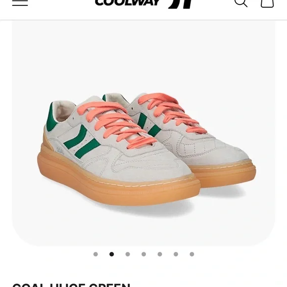 Coolway Goal Hi Ice Green Sneakers - Picture 2 of 7